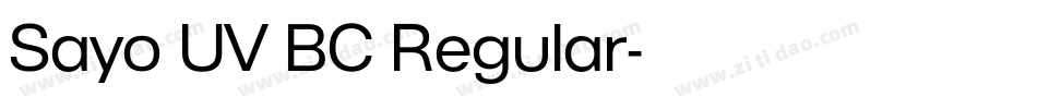 Sayo UV BC Regular字体转换